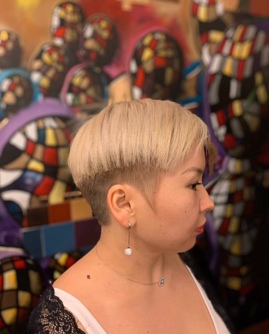 Textured blonde pixie from Olena’s working portfolio