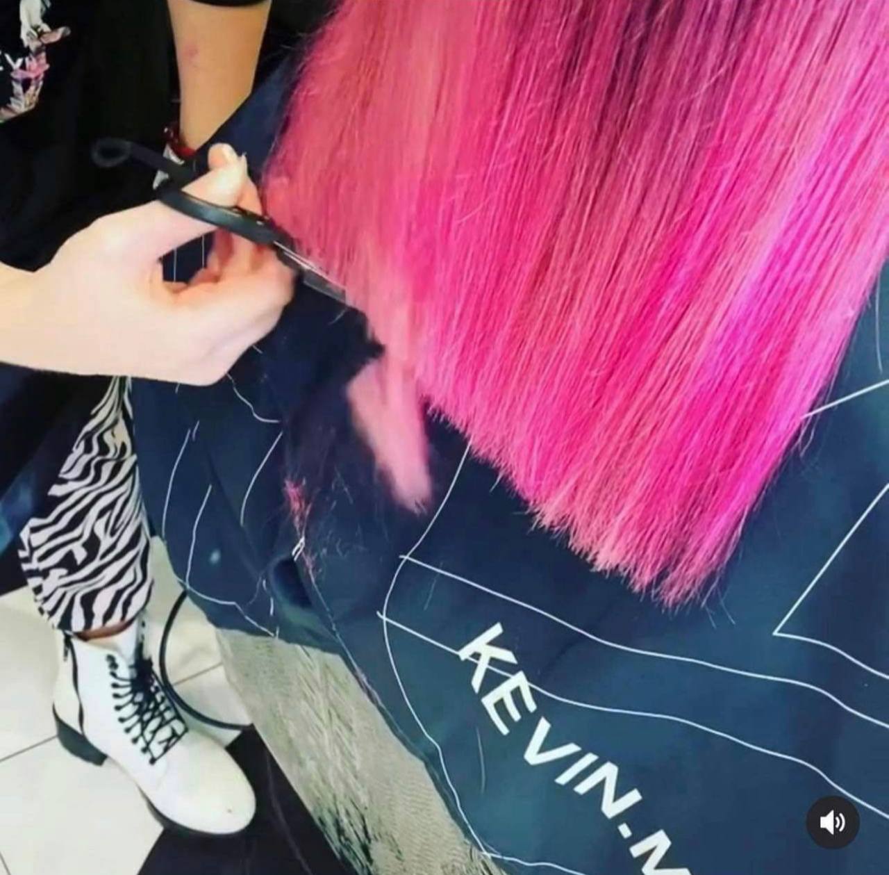 Vivid pink finish from Olena’s working portfolio